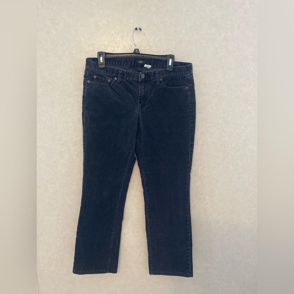 J.Crew Women’s Black Jeans Size 31S Stretch Cotton Denim Straight Leg
